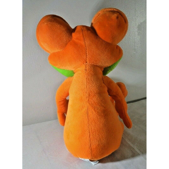 Six Flags Grand Prairie Texas Gecko orange green Plush Stuffed Animal Toy rare - Picture 5 of 7